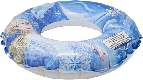 Miniatura 2 de Disney Frozen Anillo inflable de natación con 2 juguetes de fiesta en la piscina, para fiestas de verano y regalo, diversión acuática para todos