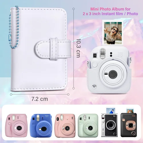 Miniatura 2 de Mini álbum de fotos de 32 bolsillos compatible con Fujifilm Instax Mini Film - Instax Mini 12 99 70 7s 8 8+ 9 11 25 50s 90 99, mini álbum de fotos
