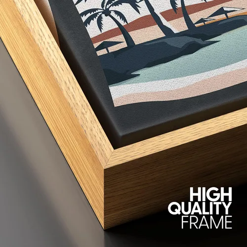 Miniatura 5 de SIGNFORD Lienzo Enmarcado Impresión Arte de Pared Océano Pastel Luz del Sol Puesta de Sol Horizonte Naturaleza Vida Silvestre Ilustraciones Arte