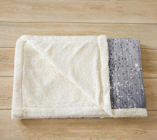 Miniatura 3 de Manta para niños con estampado abstracto (sin purpurina), manta gris mullida para niños y niñas, manta con estampado de dibujos animados para cama