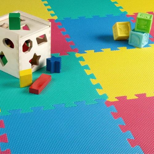 Miniatura 4 de Stalwart Azulejos de colchón de espuma, relleno de espuma de eva entrelazado por pisos blandos para hacer ejercicio, yoga, acampar, niños, bebés