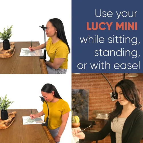 Miniatura 4 de LUCY Mini Herramienta de Dibujo con Ampliador de Fotos y Bolsa de Draw LUCY Accesorio de Ampliación de Fotos con Cámara Lúcida para Pintura