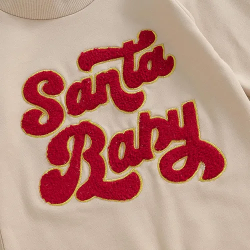 Miniatura 25 de FYBITBO Ropa de bebé niño niña Santa manga larga mono mameluco recién nacido primera Navidad traje de una pieza