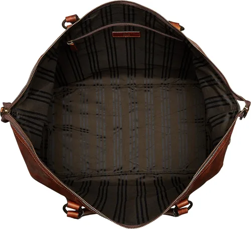 Miniatura 5 de FRYE Bolso de lona Logan Overnight para hombre, Coñac