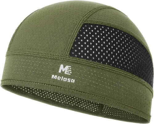 Miniatura 16 de MELASA Gorras de calavera refrescante, forro de malla ligera debajo del casco, ciclismo, motocicleta, casco duro para hombres y mujeres