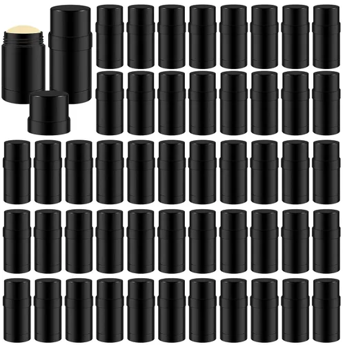 Miniatura 10 de Teenyyou 50 recipientes vacíos de desodorante de 2.0 fl oz/2 oz (2.0 fl oz/2 oz), botella de llenado de plástico, tubo de soporte para desodorante
