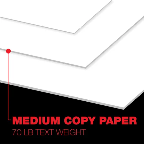 Miniatura 3 de Papel para Impresora Blanco Opaco Accent, 8.5" x 11" 28lb Bond/70lb Text Papel de Copia – 500 Hojas (1 Resma) – Papel Premium para Computadora