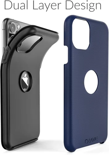 Miniatura 4 de Crave Funda para iPhone 11 Pro Max, funda de protección dual para iPhone 11 Pro Max, color azul marino