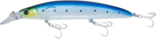 Battlestar 115 Jerkbait–Flotación Lenta, Lanzamiento Largo, Señuelo de Pesca de Acción Realista para Agua Salada y Agua Dulce – Ideal para Fletán,