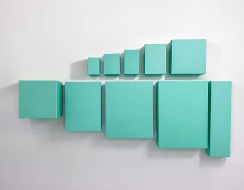 Miniatura 4 de TheDisplayGuys - Paquete de 100 cajas de cartón rellenas de algodón #33 para joyería, color verde azulado (3.5 x 3.5 x 1.0 pulgadas), para envío