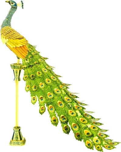 Miniatura 3 de Metal Earth Fascinations Premium Series Peacock 3D Kit de modelo de metal con pinzas