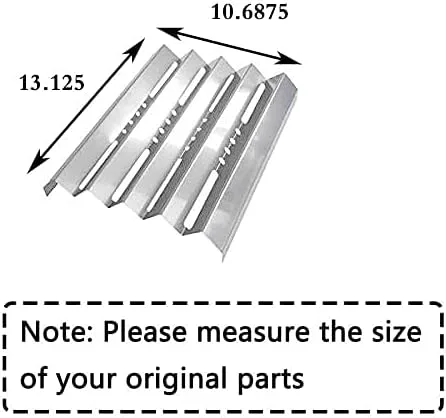 Miniatura 2 de SN7061 (paquete de 2) 13.125 pulgadas 16GA Placa de calor de acero inoxidable de repuesto para Kenmore 157950, 157951, 157980, 157981, 157990