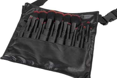 Miniatura 4 de Ivation Cosméticos 20 Piezas Natural Facial Maquillaje Cepillo Set con bolsa de cuero (negro)