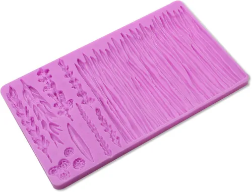 Miniatura 8 de Moldes de silicona para chocolate de hierba de trigo, molde de fondant de planta de hoja para decoración de hojas de pastel, pasta de goma