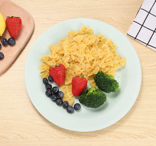 Miniatura 6 de 5 platos de paja de trigo de 11 pulgadas, platos reutilizables e irrompibles, aptos para lavavajillas y microondas, perfectos para platos de cena