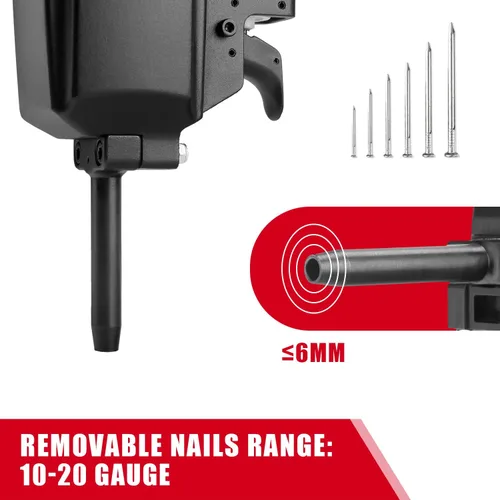 Miniatura 5 de 3PLUS HAPT50SP Clavadora Neumática de Punzón/Removedor de Clavos/Extractor de Clavos