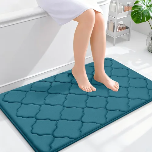 Miniatura 129 de OLANLY Alfombra de Baño de Espuma Viscoelástica de 24 x 16 pulgadas, Ultra Suave y Absorbente, Alfombras de Baño Antideslizantes, Cómodas, Lavables
