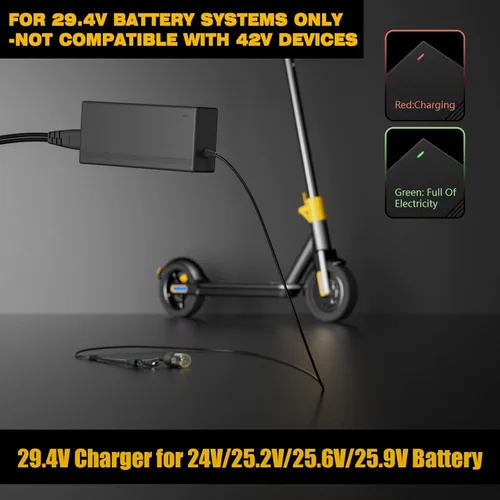Miniatura 4 de Cargador Carsty Hoverboard 29.4V para scooter eléctrico y silla de ruedas UL Certified Universal 3-in-1 fast charger for 29.4V devices. Compatible