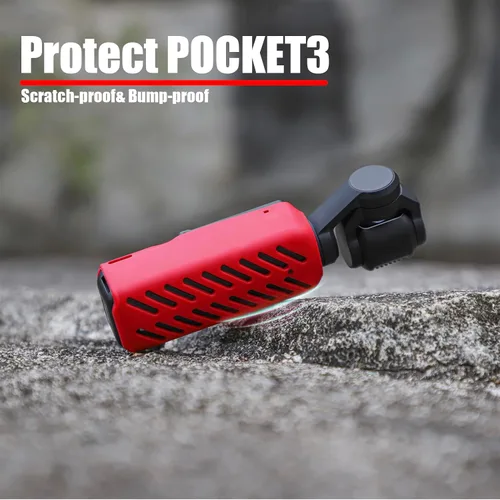 Miniatura 6 de Funda de silicona Pocket3 para DJI Osmo Pocket 3 accesorios de cámara, funda protectora suave antiarañazos y anticaídas