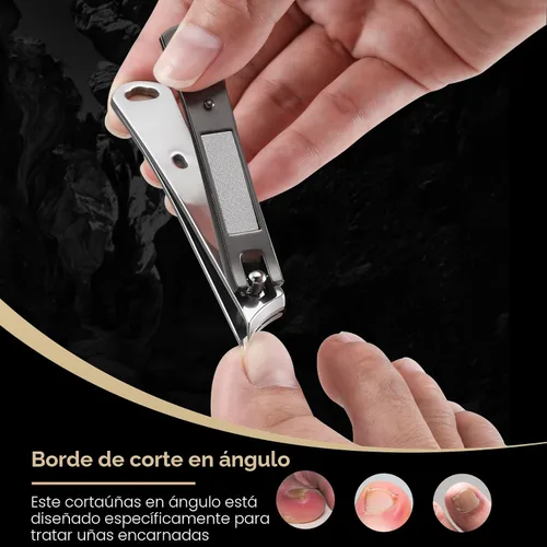Miniatura 4 de FERYES Cortaúñas de uña encarnada - Cortaúñas de uña con hoja curva inclinada para uñas gruesas y uñas encarnadas, cortaúñas de uña de podólogo