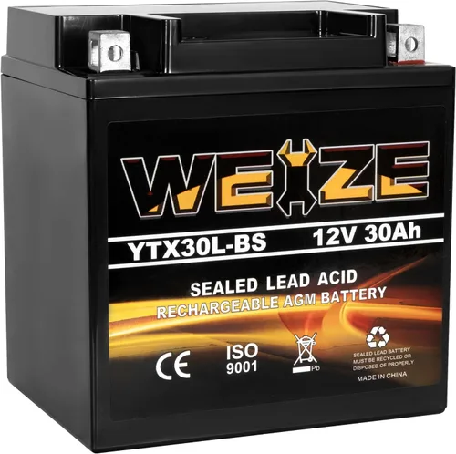 Miniatura 17 de Weize YTX20L-BS - Batería de alto rendimiento para deportes de potencia - Sellada, libre de mantenimiento, AGM para motocicleta, ATV, UTV, moto