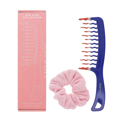 Miniatura 6 de Peine desenredante de dientes anchos extra grande para cabello grueso, rizado, ondulado y natural, eliminación de nudos sin dolor, antiestático