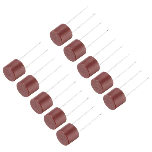 Miniatura 11 de uxcell 30 piezas cilíndricas DIP montado en miniatura redondo lento micro fusible para piezas electrónicas PCB LCD reparación, 1A 250V, rojo