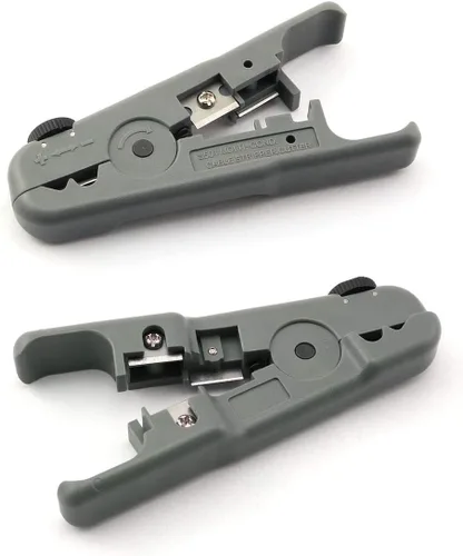Miniatura 3 de ZRM&E Pelacables coaxiales Pelacables Rotatorio Pelacables Manual 7.087x2.205 in para todo tipo de línea telefónica y cable de red
