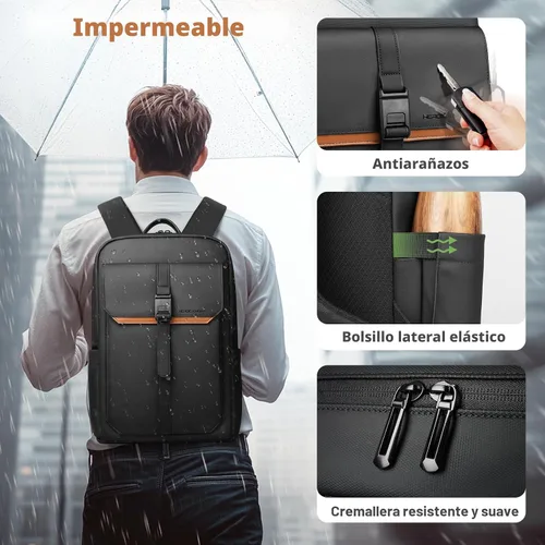 Miniatura 6 de hk-8201, Negro, Mochilas Tradicionales