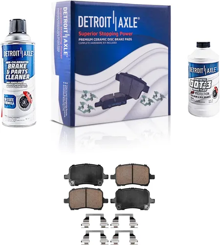 Miniatura 26 de Detroit Axle - Pastillas de freno de cerámica delanteras Reemplazo de pinza de freno derecha para Dodge Ram 1500 Dakota, Ram 1500 Classic - Juego