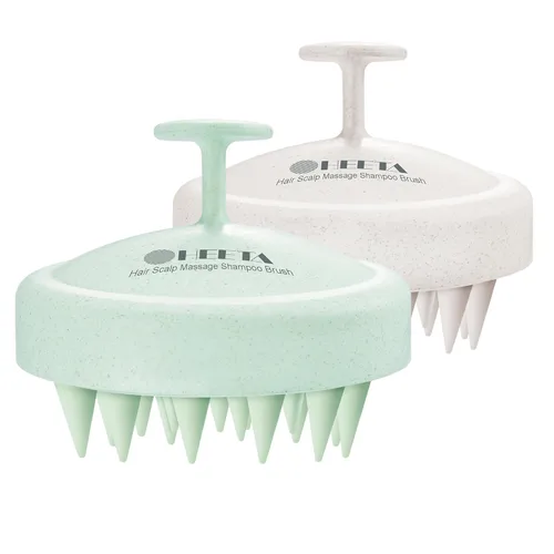 Miniatura 15 de HEETA Masajeador para el cuero cabelludo para el crecimiento del cabello, cepillo de champú de silicona para el cuero cabelludo, cepillo exfoliante