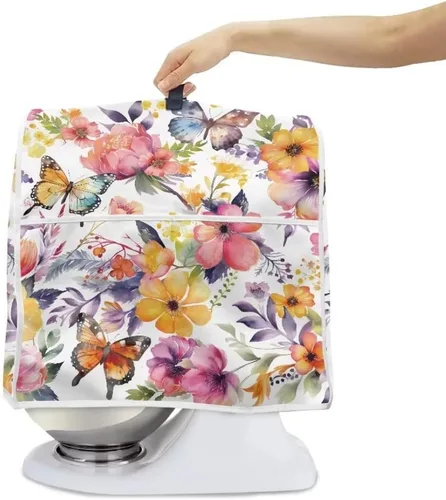 Miniatura 2 de Butterfly Kitchen Aid - Funda acolchada para batidora de pie, se adapta a todos los modelos de cabezal inclinable y elevador de tazón, tela