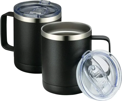 Miniatura 33 de MEWAY - Taza de café con asa, vaso térmico