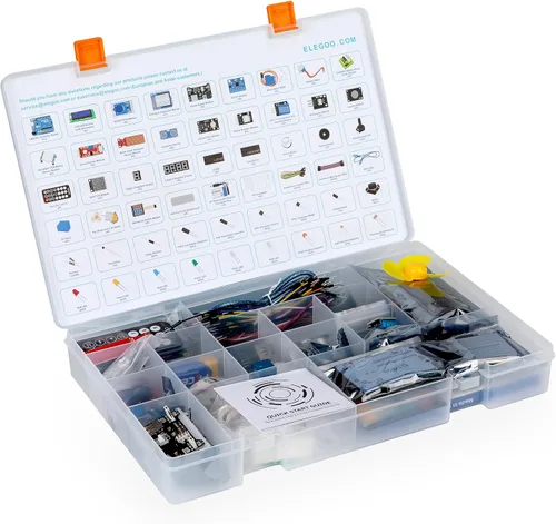Miniatura 5 de Kit inicial completo para Arduino Uno R3 con tutorial (63 artículos) de Elegoo