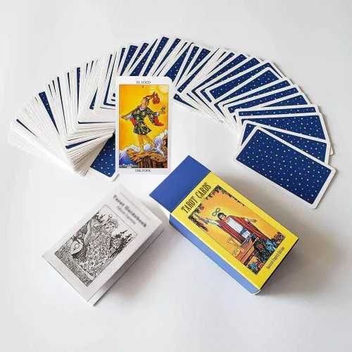 Miniatura 4 de VOVCIG Cartas de Tarot Bilingües con Libro Guía y Mantel Especial Inglés Español Bilingüe Tarot