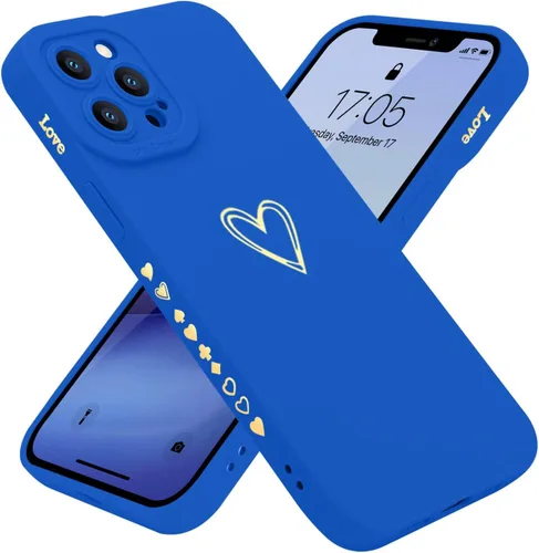 Miniatura 19 de Teageo Funda compatible con iPhone 12 Pro Max de 6.7 pulgadas para mujeres y niñas, bonito corazón de lujo