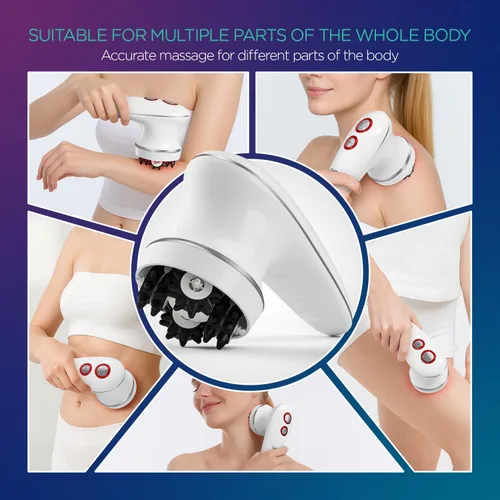 Miniatura 3 de VOYOR Masajeador eléctrico para celulitis, máquina de esculpir el cuerpo para brazos, vientre, piernas, cintura, glúteos, 3 fortalezas para limpieza