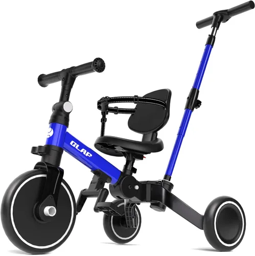 Miniatura 13 de Glaf Triciclo para Niños Pequeños 1-3 Bicicleta para Niños Pequeños con Mango de Empuje 2-4 Años Bicicleta de Bebé Juguete para Niños y Niñas de 1