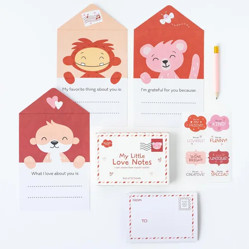 Miniatura 3 de Slumberkins Lovebug's Love Notes Bundle Mini animal de peluche Lovebug y My Little Love Notes Celebra este día de San Valentín – Juguetes