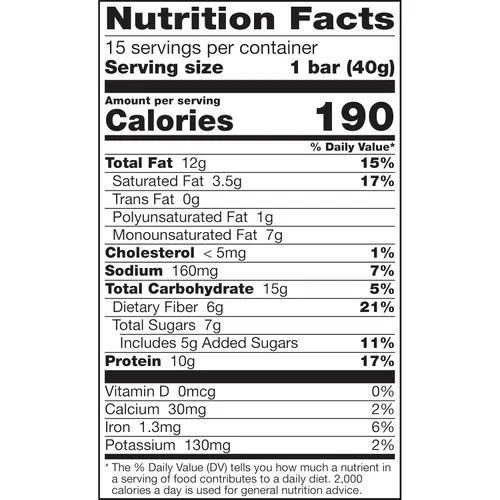 Miniatura 2 de Nature Valley Barras de granola, chocolate amargo con mantequilla de maní, sin gluten, 21.3 oz