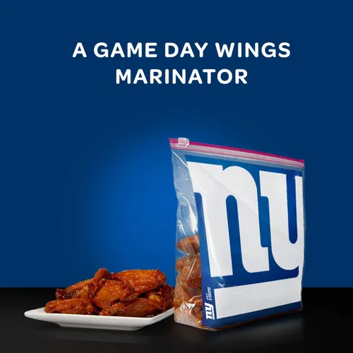 Miniatura 4 de Ziploc Bolsas de almacenamiento con cierre deslizante, con diseño de la NFL, galón, 305564, 1
