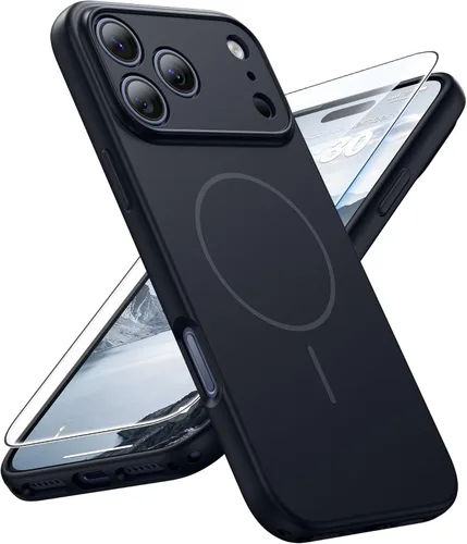 Miniatura 37 de FNTCASE Funda para iPhone 14 Pro Max color azul: [compatible con Magsafe] Funda magnética mate sólida con [protección completa de la cámara]