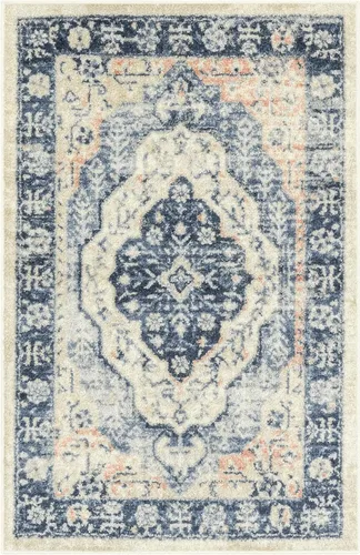 Miniatura 11 de Maples Rugs Caprice - Alfombra antideslizante para sala de estar y dormitorio, estilo bohemio, patrón medallón [fabricada en Estados Unidos]