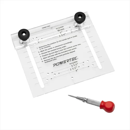 Miniatura 12 de POWERTEC Abrazaderas de instalación frontal para cajón, juego de abrazaderas ajustables para gabinete, herramienta de montaje y alineación rápida