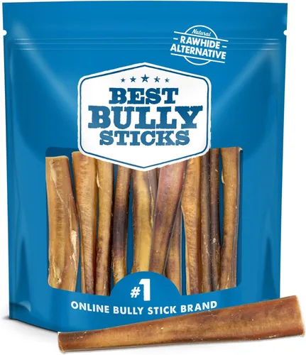 Miniatura 7 de Best Bully Sticks - Palitos de Bully Ahumados con Nogal Jumbo de 6 Pulgadas - 12 Unidades (Paquete de 1) - Natural, Sin Granos y Sin Olor, Aroma