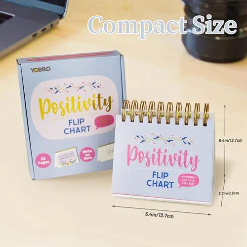 Miniatura 3 de Regalos inspiradores para mujeres, calendario de escritorio motivacional, calendario de escritorio con afirmaciones positivas diarias y citas Azul