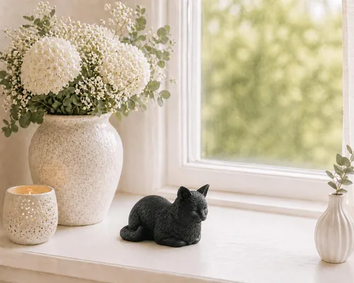JFSM INC. Figura de gato negro de 3.5 pulgadas, regalos para amantes de los gatos, relleno de calcetines navideños, regalos para amantes de los