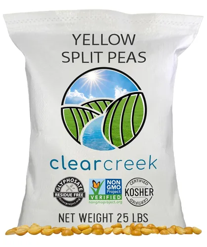 Miniatura 8 de CLEAR CREEK Guisantes amarillos partidos certificados sin residuos de glifosato 1 libra Sin OMG Kosher Vegano