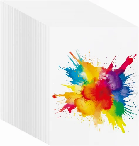 Miniatura 8 de PATIKIL 80 hojas de papel de acuarela de algodón, 140 libras/300 GSM, papel de pintura para colorear en agua para pintura artística, acuarela