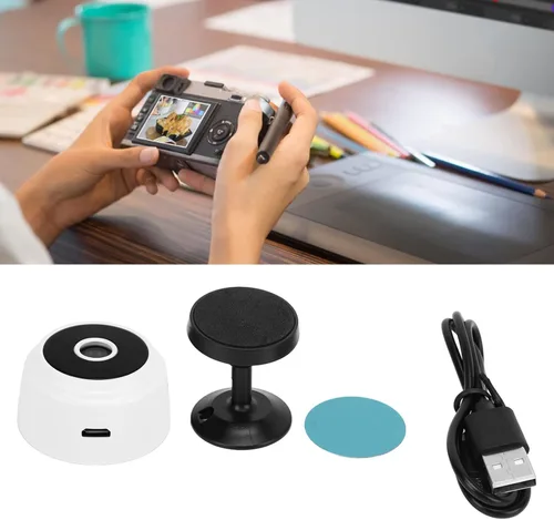 Miniatura 2 de A9, cámara 1080P con cubierta trasera magnética, mini videocámara de seguridad para el hogar Micro cámara de video (blanco)